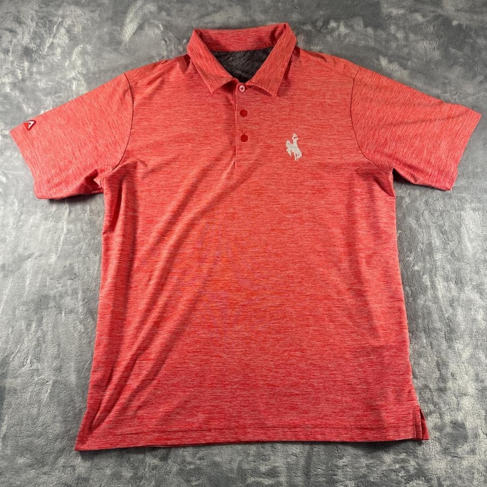 Red golf polo‎ shirt